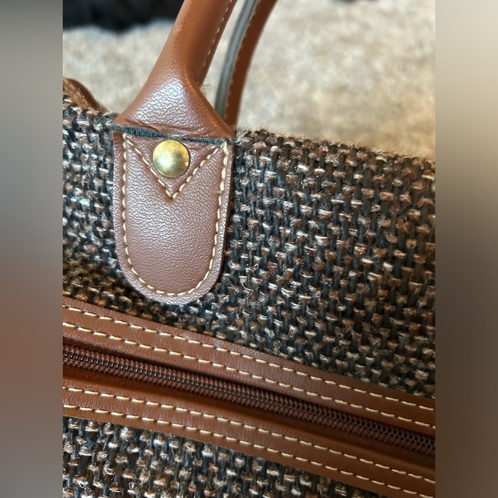 Jaguar vintage tweed handheld travel bag - Picture 13 of 14